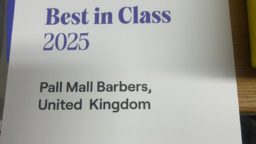 Pall Mall Barbers Wins 2025 Fresha Best in Class Award